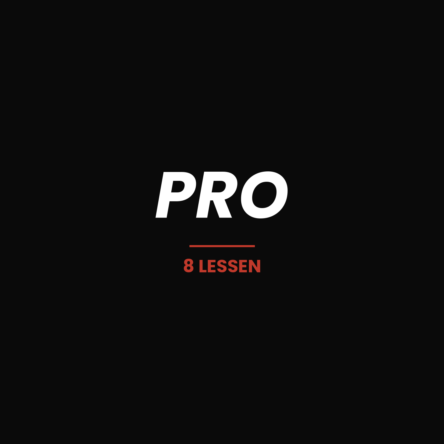 Pro – 10 lessen (Meest gekozen)